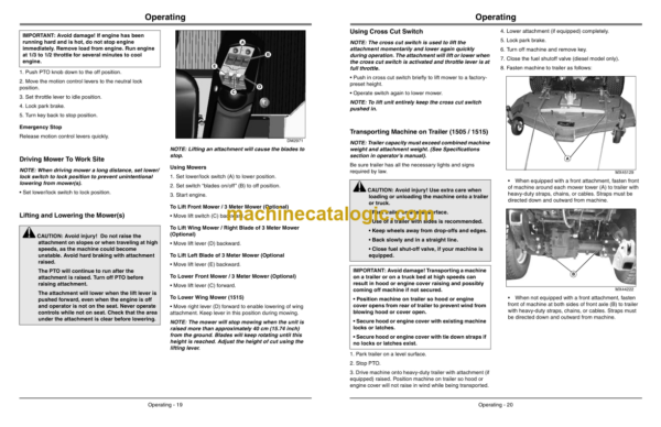 John Deere 1505 - 1515 Basic Machines Operator's Manual (OMTCU38832)