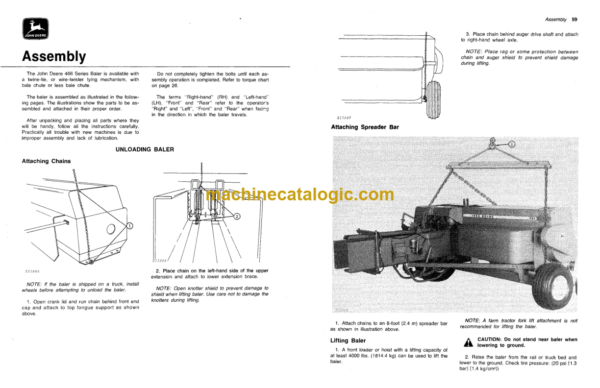 John Deere 466 Series Balers Operator's Manual (OME61185)