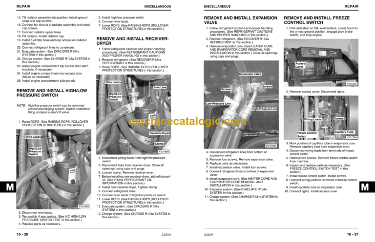 John Deere 280 Skid Steer Technical Manual (TM1749)