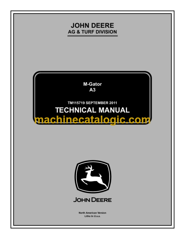 John Deere A3 M-Gator Technical Manual (TM115719)