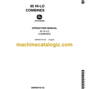 John Deere 95 HI-LO Combines Operator's Manual (OMH90740)