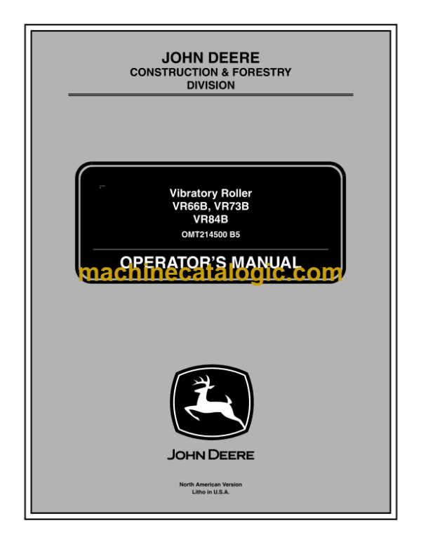 John Deere 65 Pull-Type Combines Operator's Manual (OMH30260)