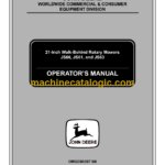 John Deere JS60, JS61, and JS63 21-Inch Walk-Behind Rotary Mowers Operator's Manual (OMGC00397B0)