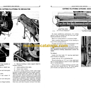 John Deere 95 HI-LO Combines Operator’s Manual (OMH90740)