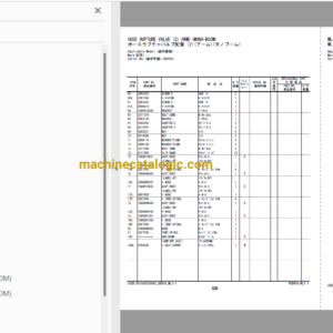 Hitachi ZX160LC-6 ML Crane Parts Catalog