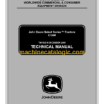 John Deere X130R Select SeriesTM Tractors Technical Manual (TM109219)