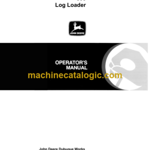 John Deere 535 Log Loader Operator's Manual (OMT186071)