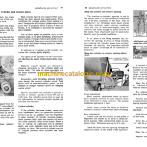 John Deere 105 HI LOW Combine Operator’s Manual (OMH91006)