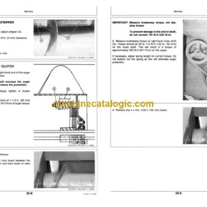 John Deere 300 Auger Platform 31, 36, 61 and 66 Hay Conditioners Operator’s Manual (OME75019)