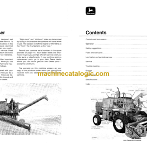 John Deere 6602 Combine Operator’s Manual (OMH82769)