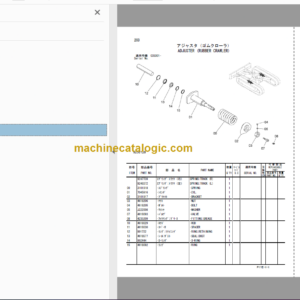 Hitachi ZX30UR-3 Hydraulic Excavator Parts Catalog & Equipment Components Parts Catalog