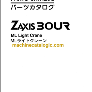 Hitachi ZX30UR ML Light Crane Parts Catalog