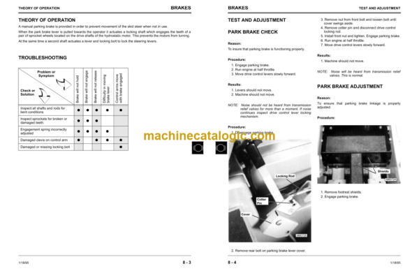 John Deere 3375 Skid Steer Loader Technical Manual (TM1565)