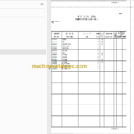 Hitachi ZX30UR-3 Hydraulic Excavator Parts Catalog & Equipment Components Parts Catalog