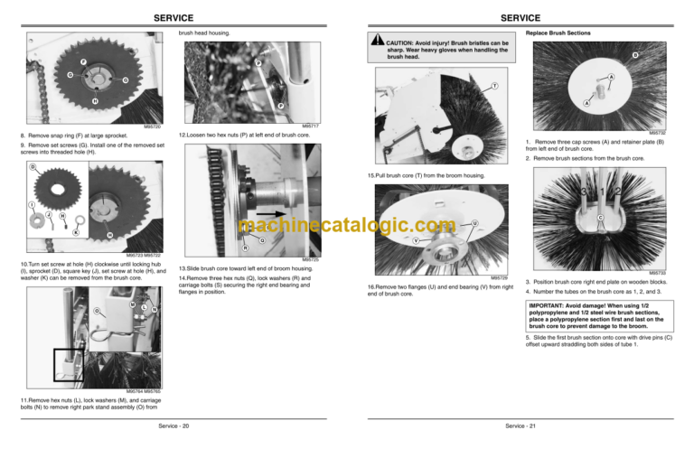 John Deere 60 Compact Utility Tractors Heavy Duty Rotary Broom Operator's Manual (OMM147932J2)