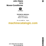 John Deere 1214 Mower-Conditioner Technical Manual (TM1132)