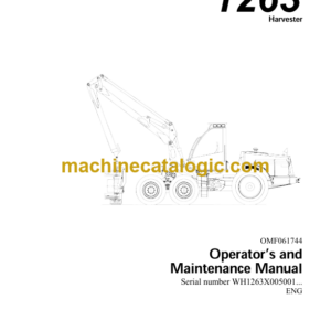 John Deere 1263 Forwarder Operator's Manual (OMF061744)