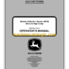 John Deere 600 Liter High Dump Material Collection System (MCS) Operator's Manual (OMTCU31162)
