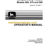 John Deere PTO TILLER for 4300-4600 Compact Utility Tractors Models 660, 670 and 680 Operator's Manual (OMM137899G8)
