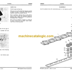 John Deere 1320 Impeller Mower-Conditioner Technical Manual (TM3224)