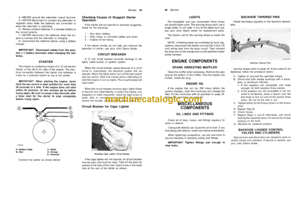 John Deere JD410 Backhoe Loader Operator's Manual (OMT66840)