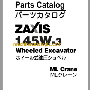 Hitachi ZX145W-3 ML Crane Parts Catalog