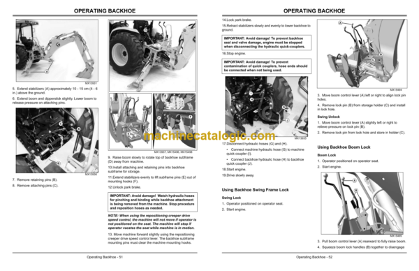 John Deere 110 Tractor Loader Backhoe Operator's Manual (OMLVU13606)