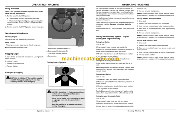 John Deere 8000 E-Cut Hybrid Mower Operator's Manual (OMTCU26438)