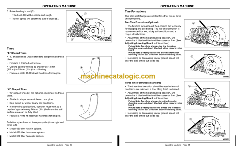 John Deere PTO TILLER for 4300-4600 Compact Utility Tractors Models 660, 670 and 680 Operator's Manual (OMM137899G8)