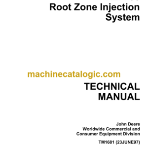 John Deere RZI 700 Root Zone Injection System Technical Manual (TM1681)