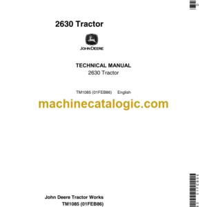 John Deere 2630 Tractor Technical Manual (TM1085)