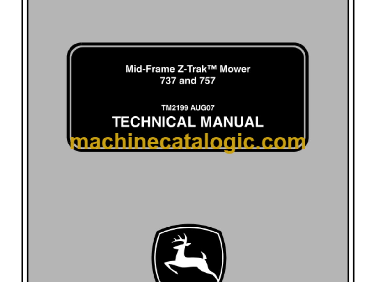 John Deere 737 and 757 Mid-Frame Z-TrakTM Mower Technical