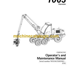 John Deere 1063 Forwarder Operator's Manual (OMF06302)