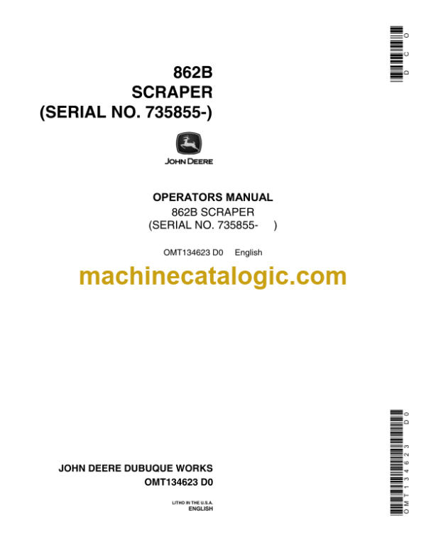 John Deere 499 and 699 Two-Row Cotton Pickers Operator's Manual (OMN159166)