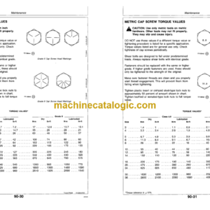 John Deere 499 and 699 Two-Row Cotton Pickers Operator’s Manual (OMN159166)