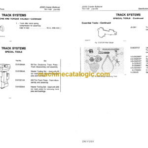 John Deere JD550 Crawler Bulldozer Technical Manual (TM1108)