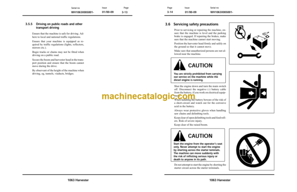 John Deere 1063 Forwarder Operator's Manual (OMF06302)