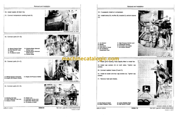 John Deere 444D 544D and 644D Loader Repair Technical Manual (TM1341)