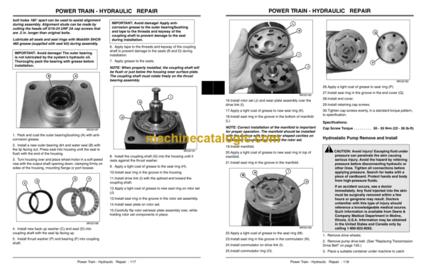 John Deere 7H17 and 7H19 Commercial Walk-Behind Mowers Technical Manual (TM2133)