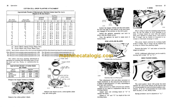 John Deere 44 Unit Planter Operator's Manual (OMB25406)