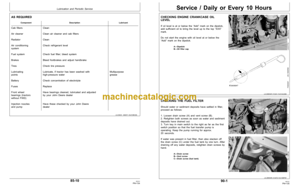 John Deere 6510 and 6610 SE Tractors Operator's Manual (OMAL117821)