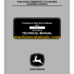 John Deere G15 Professional Walk-Behind Mower Technical Manual (TM2242)