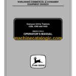 John Deere 4200, 4300 and 4400 Compact Utility Tractors Operator's Manual (OMLVU11740)