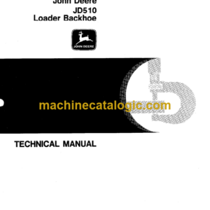 John Deere JD510 Loader Backhoe Technical Manual (TM1039)