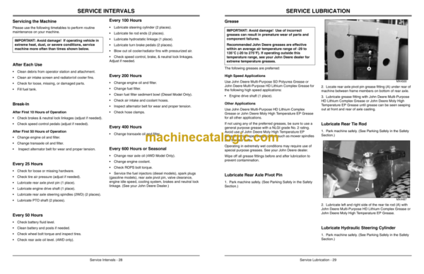 John Deere 1420, 1435, 1445, 1545, 1565 Front Mower Operator's Manual (OMTCU17249J2)