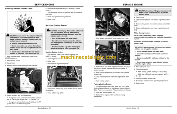 John Deere 4200, 4300 and 4400 Compact Utility Tractors Operator's Manual (OMLVU11740)