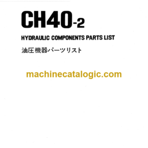 Hitachi CH40-2 Crawler Carrier Parts Catalog