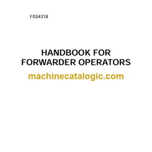 John Deere Forwarder Operators Handbook (OMF034318)