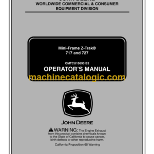 John Deere 717 and 727 Mini-Frame Z-Trak Operator's Manual (OMTCU15693B2)