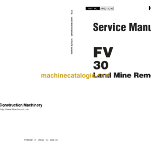 Hitachi FV30 Land Mine Remover Service Manual